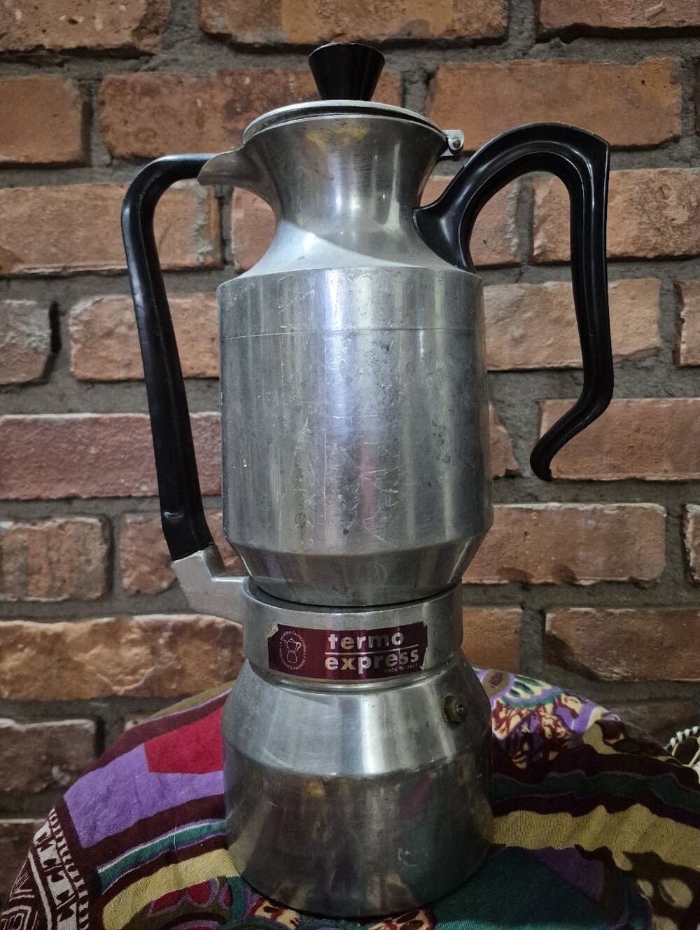 Vintage Termo Express Stainless Steel Italian Stovetop Coffee Pot